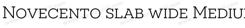 Novecento slab wide Medium字体转换